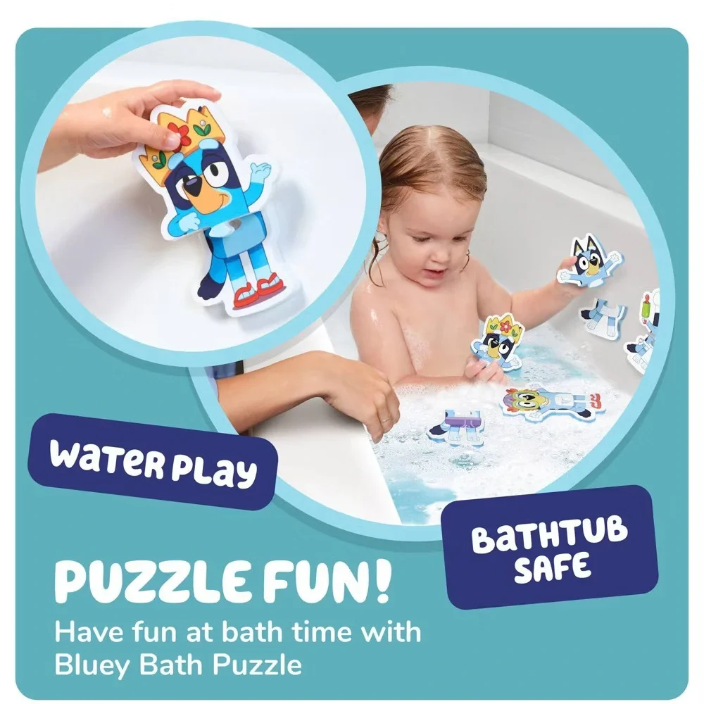 Lot of 2 Bluey Bath Toys‎ - Splash & Float Bingo & Bluey Bath Foam Puzzles NEW